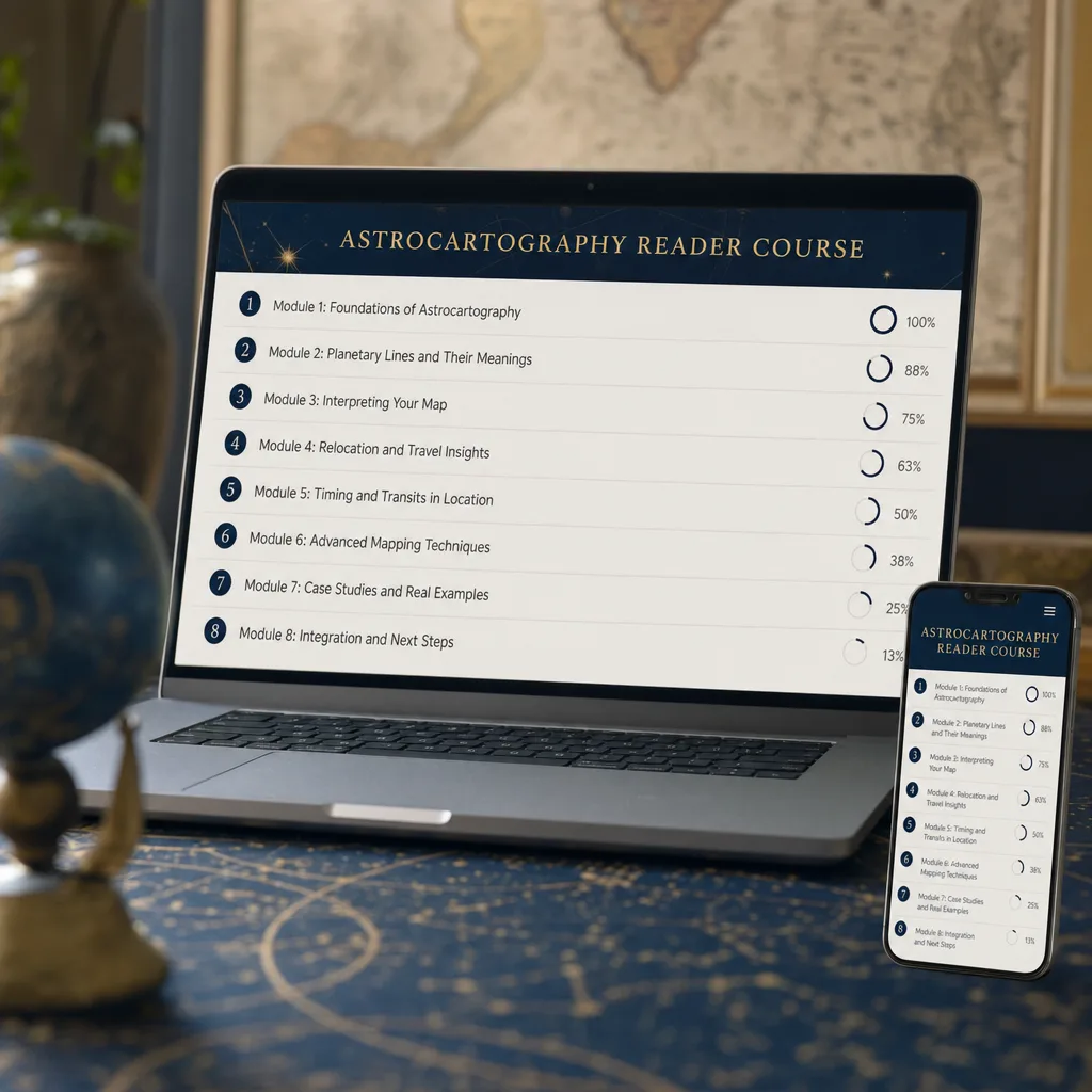 The complete course: 8 modules and 42 lessons in the Cartos platform